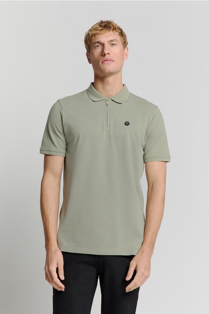 POLO MET KORTE MOUWEN 28380422 049 SMOKE